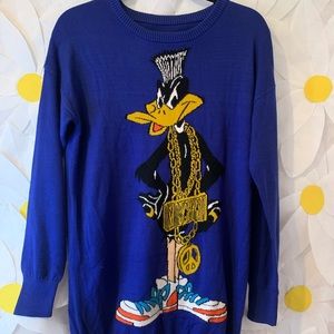 Vintage Moschino Inspired Daffy Duck Sweater